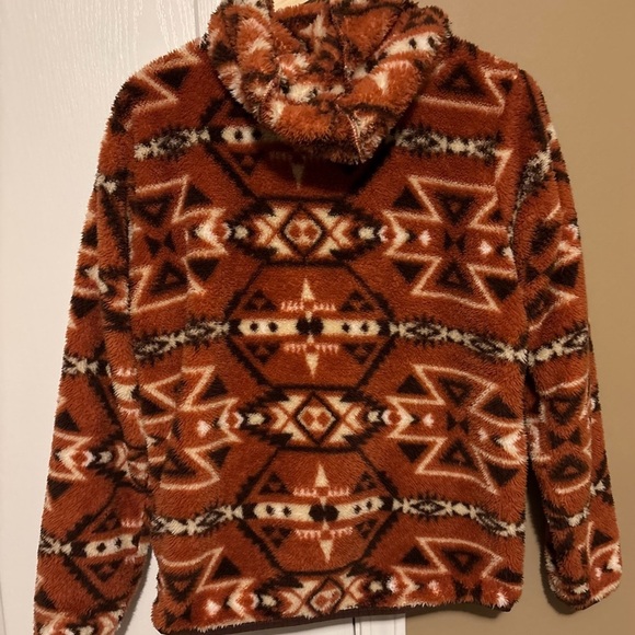 Ariat Women's Bomber Jacket in Red and Cream - Picture 10 of 12